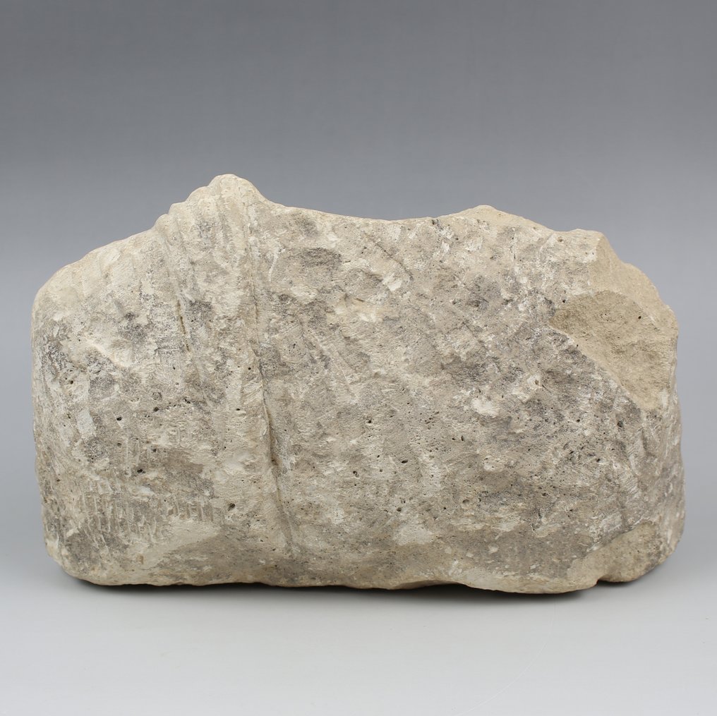 Ancient Roman Limestone Bust of Vulcanus #4.3