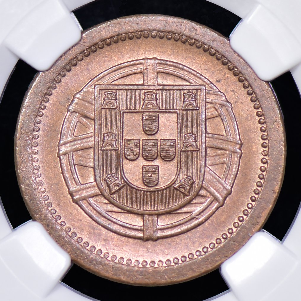 Portogallo. Republic. 5 Centavos 1920 - NGC - MS 65 #1.0