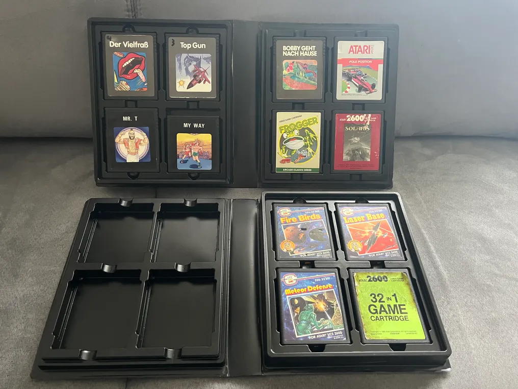 Atari - 2600 VCS - with accessories, 2 controller, 2 albums, 12 game cartridges - Video game console + games #1.0