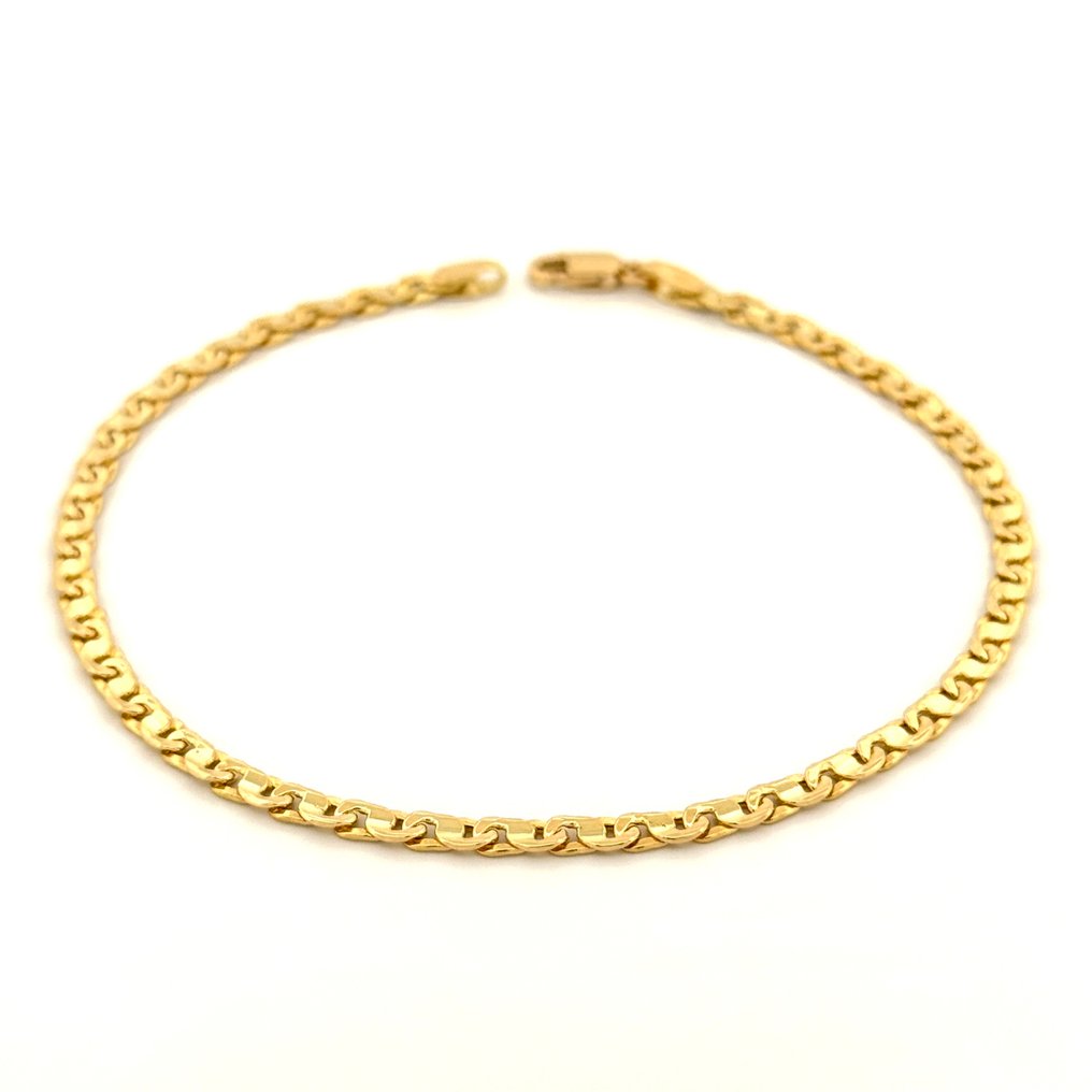 No Reserve Price - Handmade - Bracelet - Full-Link Bracelet - 18 kt. Yellow gold #4.3