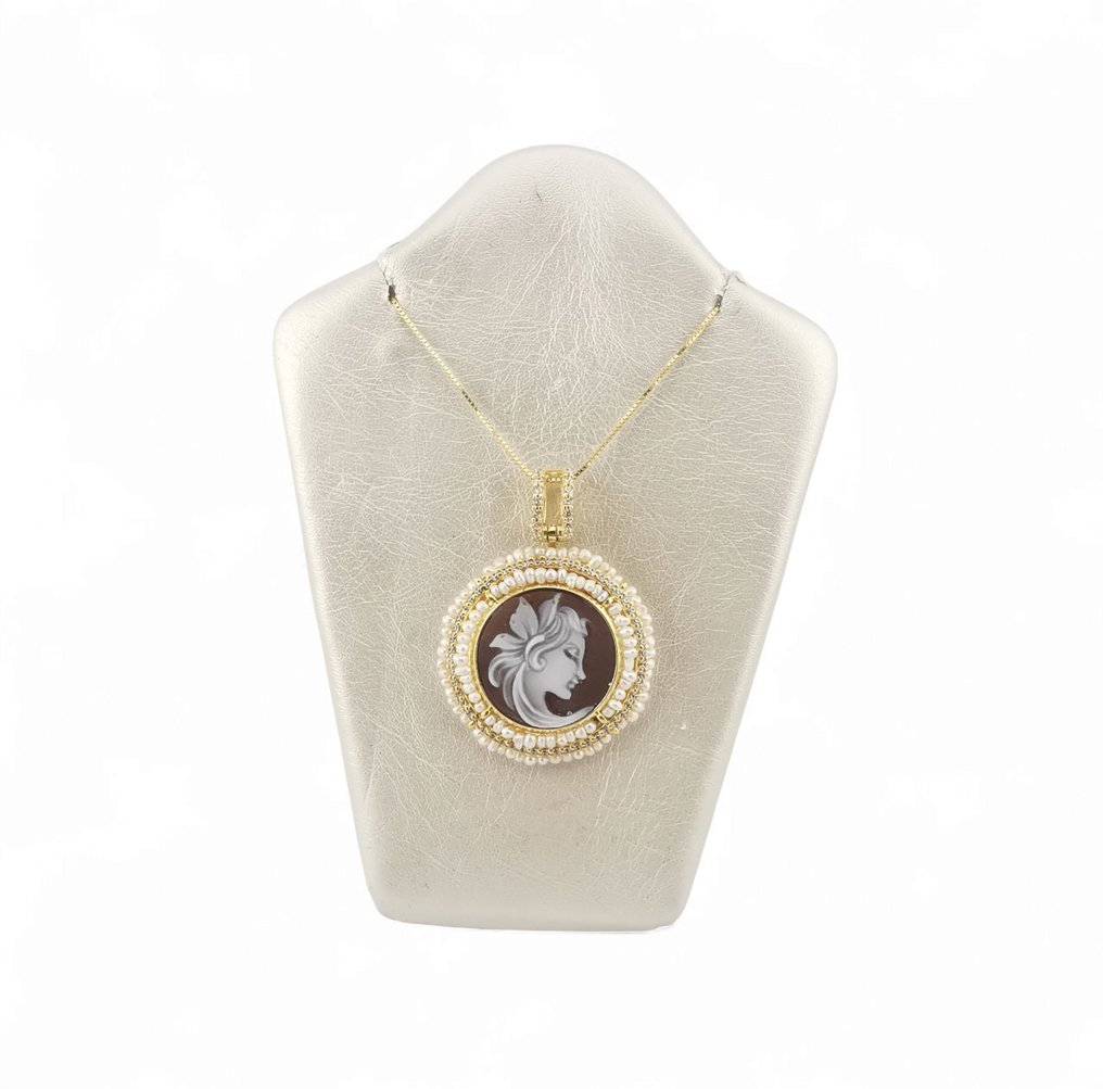 珍珠 - Argento 925 - Cameo - 意大利手工艺 #1.0