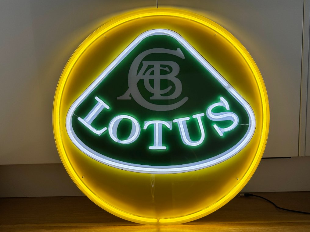 Sign - Lotus - NO RESERVE Neon Illuminated Lighted Sign Lightbox #1.0