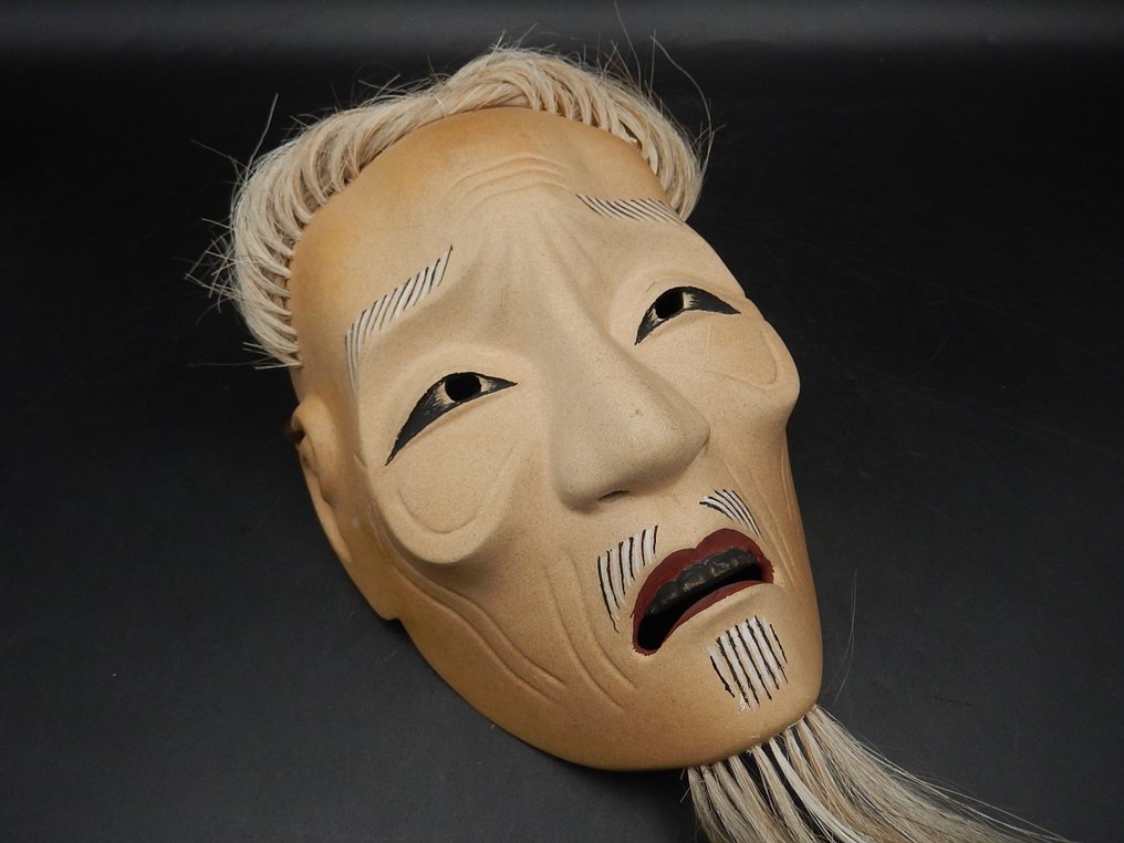 能面　木彫り　野干 能面 野干（やかん）・Yakan | 能面師 樋口玄正能面ギャラリー