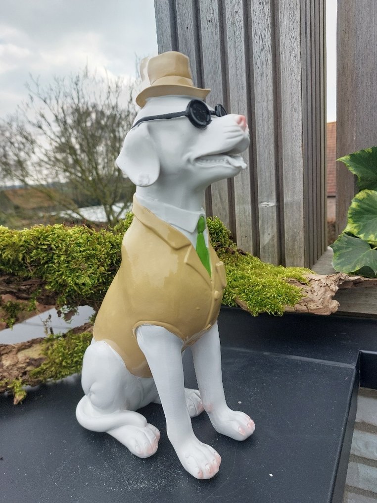 Άγαλμα, Mister dog in smoking - 31 cm - polyresin #3.2