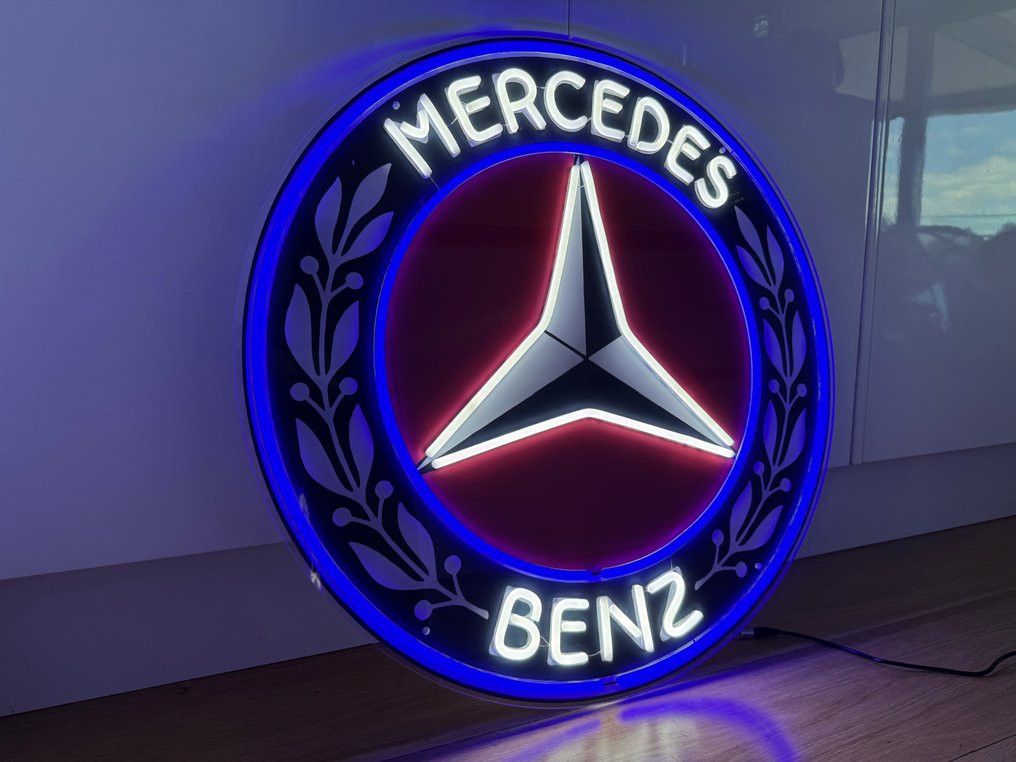 Sign - Mercedes-Benz - Neon Illuminated Lighted Sign Lightbox #1.0