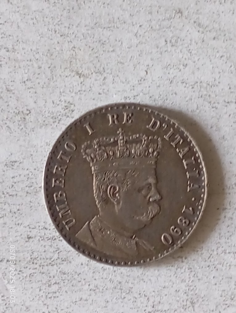 Italia, Eritrea italiana Umberto I. 50 Centesimi 1890 #2.1