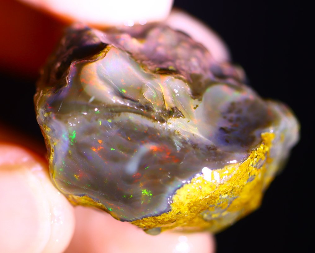 97,9 ct - Φυσικός Μαύρος Οπαλός Σκληρό - Δείτε το βίντεο!- 19.58 g #1.0