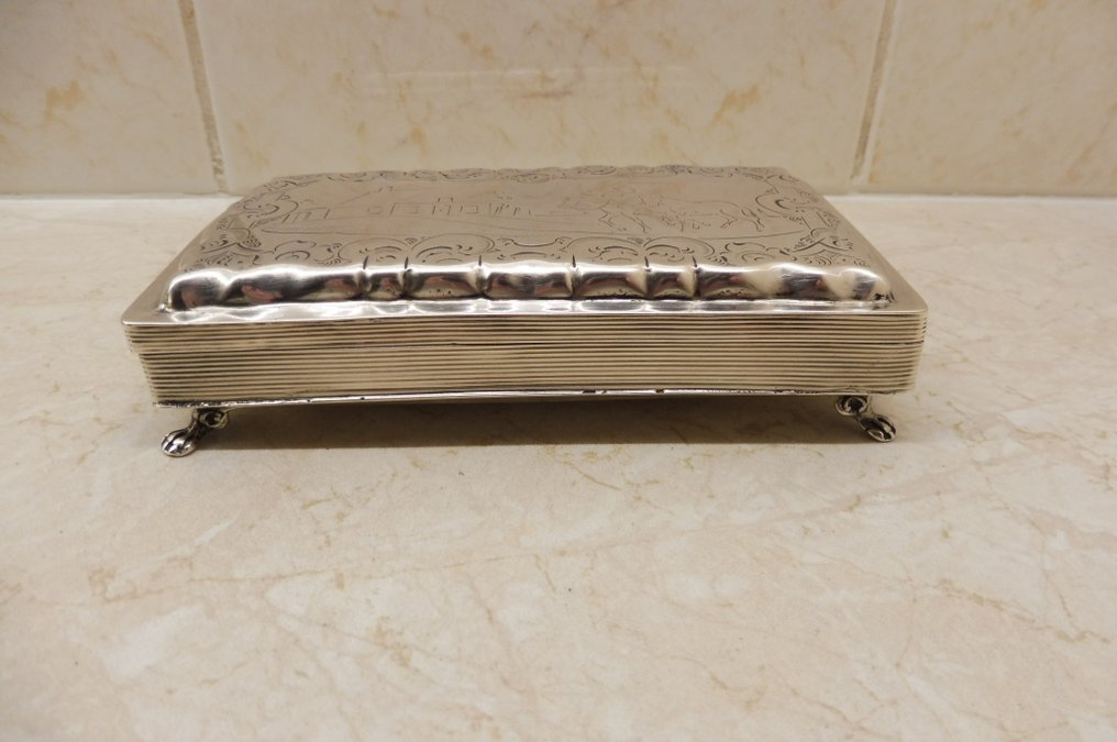 Contenitore per tabacco - .833 argento, Paesi Bassi - Schoonhoven - C. van Gelderen Pzn - 1857 #1.0