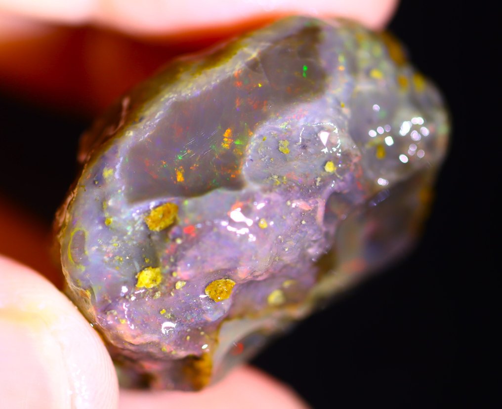 97,9 ct - Φυσικός Μαύρος Οπαλός Σκληρό - Δείτε το βίντεο!- 19.58 g #3.2