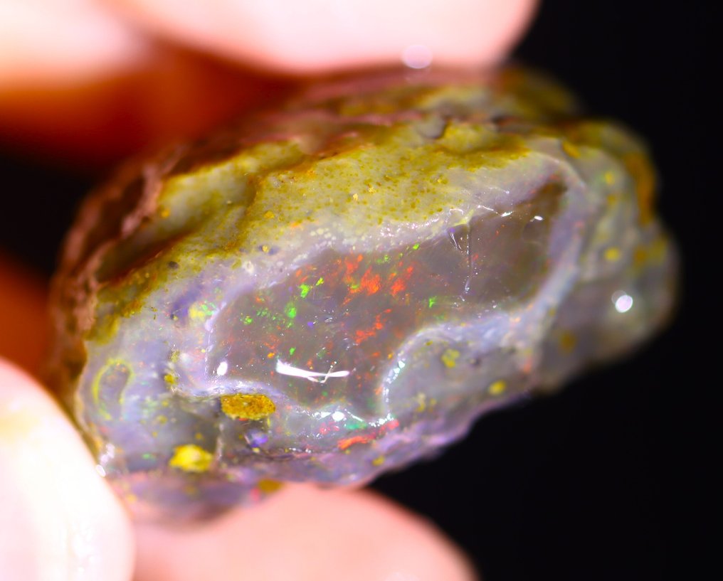 97,9 ct - Φυσικός Μαύρος Οπαλός Σκληρό - Δείτε το βίντεο!- 19.58 g #2.1