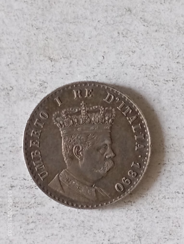 Italia, Eritrea italiana Umberto I. 50 Centesimi 1890 #4.3