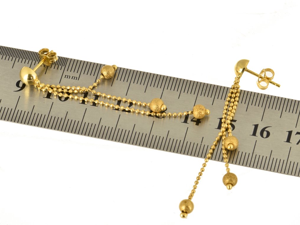 Dråpe øredobber - 18 karat Gull #2.1