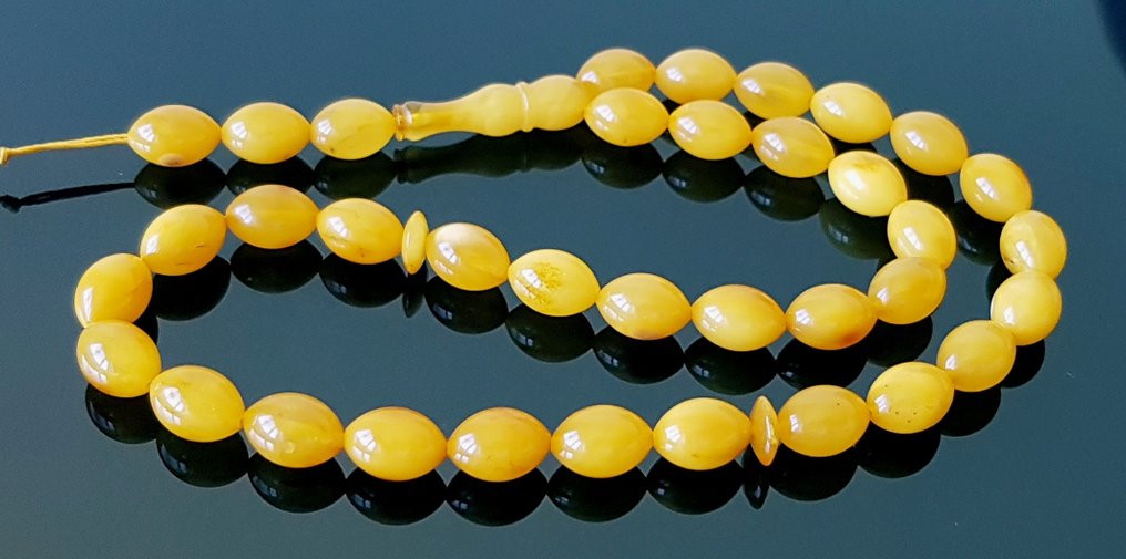 琥珀 复古黄琥珀祈祷珠念珠- 10 g #1.0