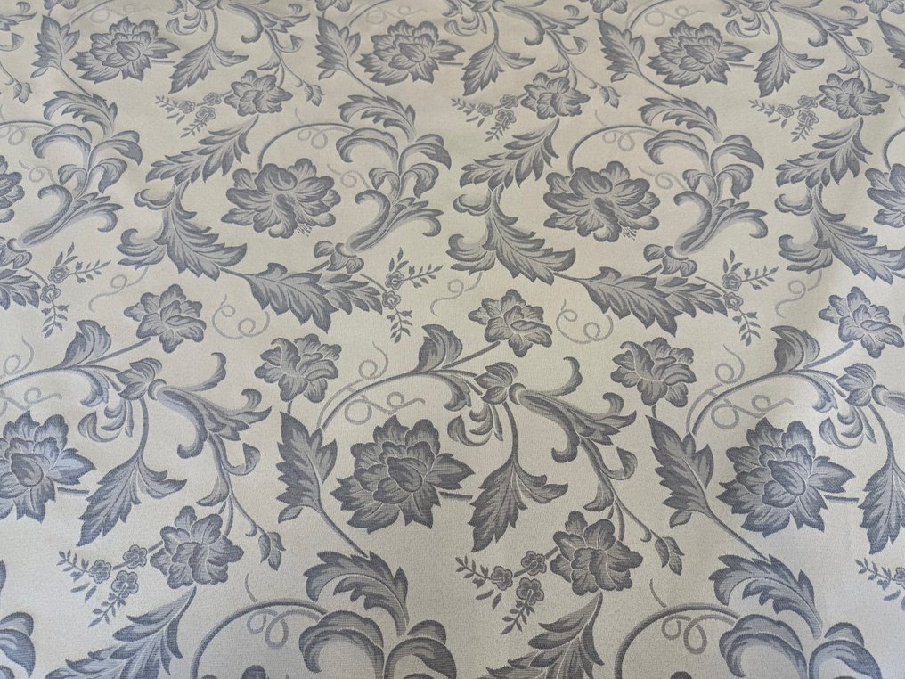 The Whispered Elegance – A Silver Garden in Fabric - Upholstery fabric  - 3 m - 2.8 m #3.2