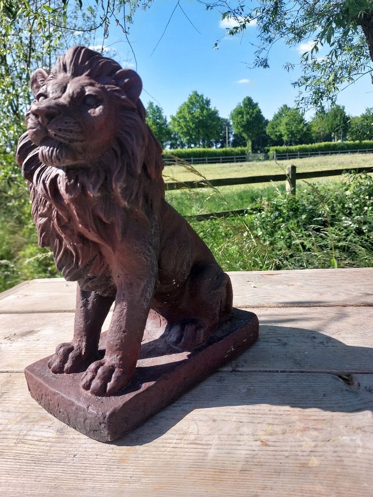 Statua, tuinbeeld leeuw - 35 cm - cast stone #3.2