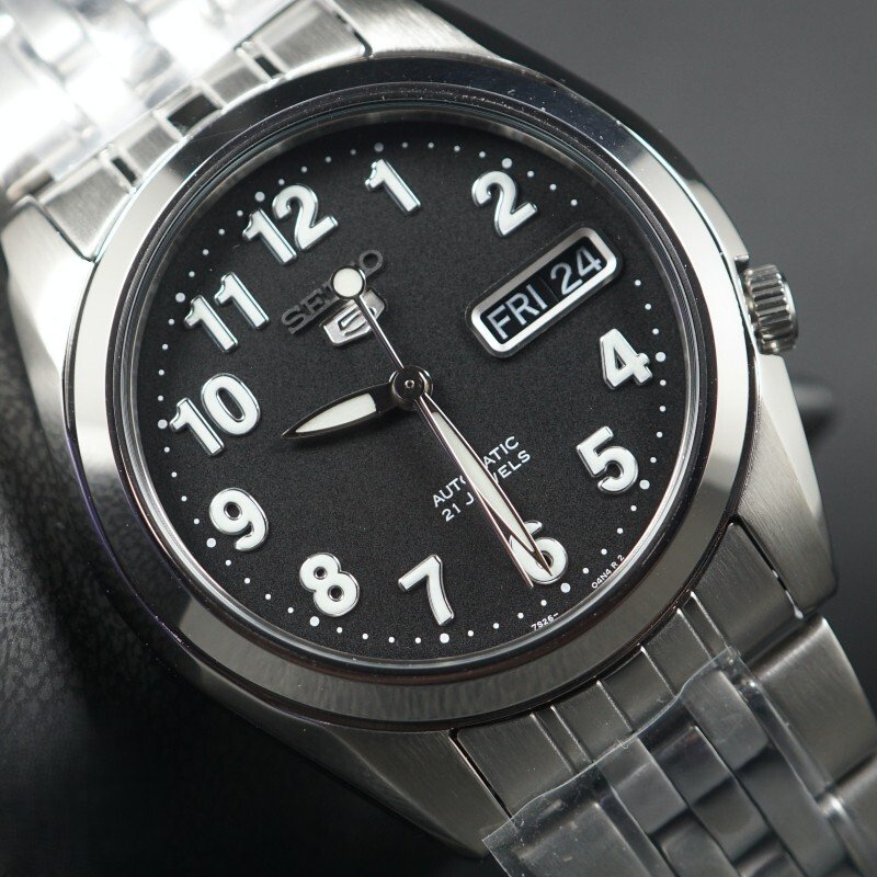 SEIKO 5 - DAY-DATE, DIAL NERO, NUOVO, GARANZIA K395 - 没有保留价 - 男士 - 2025 #3.2