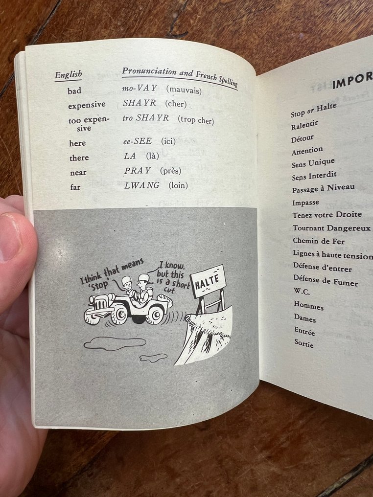US Army Soldiers French Language Guide - Airborne - Infantry - Ranger - D-Day - Liberation of Europe - 1943 #4.3