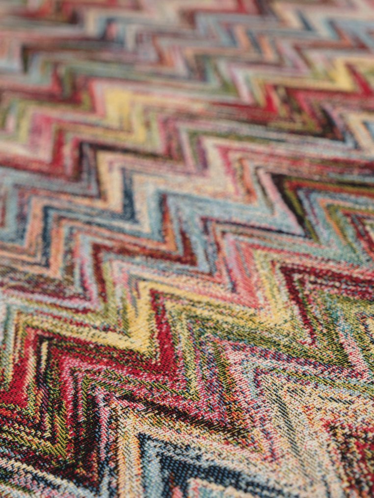 Arcobaleno Chevron - Premium Fargerik Gobelin Jacquard stoff - Møbelstoff - Polstringsstoff - 2.5 m - 2.8 m #1.0