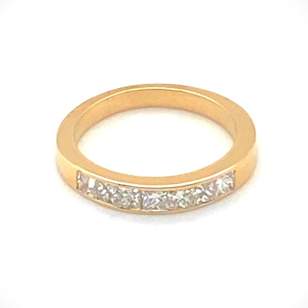 永恆戒指 - 18 克拉 黃金 - 1.11ct. tw. 鉆石 (天然) - 鉆石 - Princess Memory Ring RS55 #3.2