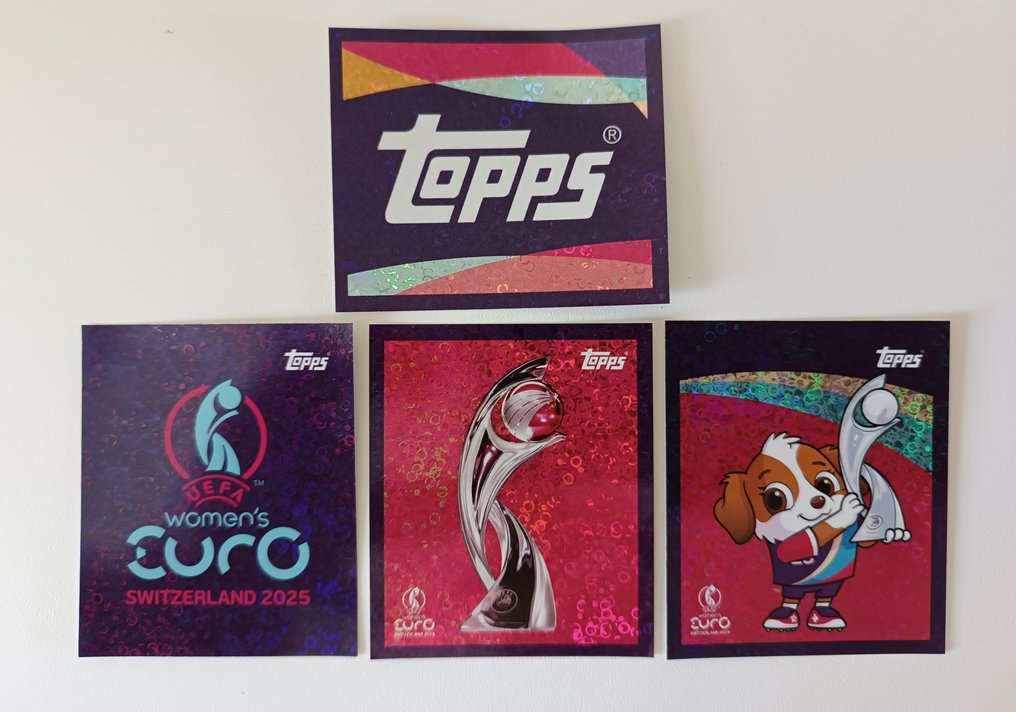 2025 Topps Euro Women Switzerland 2025 - Starterpack + 3 Packs + Complete loose sticker Set - Excellent (EX) #2.1