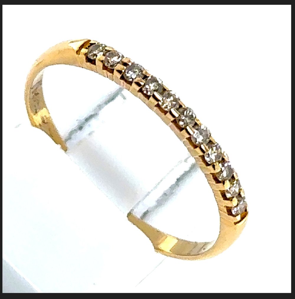 Örökkévalóság gyűrű - 18 kt. Sárga arany - 0.15ct. tw. Gyémánt (Természetes) - Gyémánt - Half Memory RS 57 Diamond #3.2