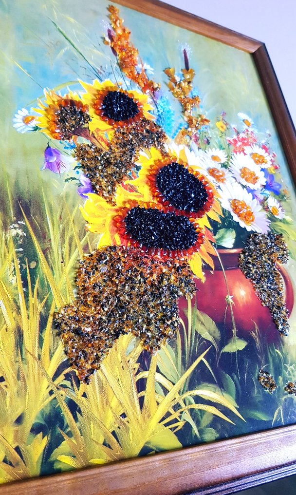 Κεχριμπάρι - Unique Amber picture Wall decoration -  Home interior detail  (χωρίς τιμή ασφαλείας) #4.3