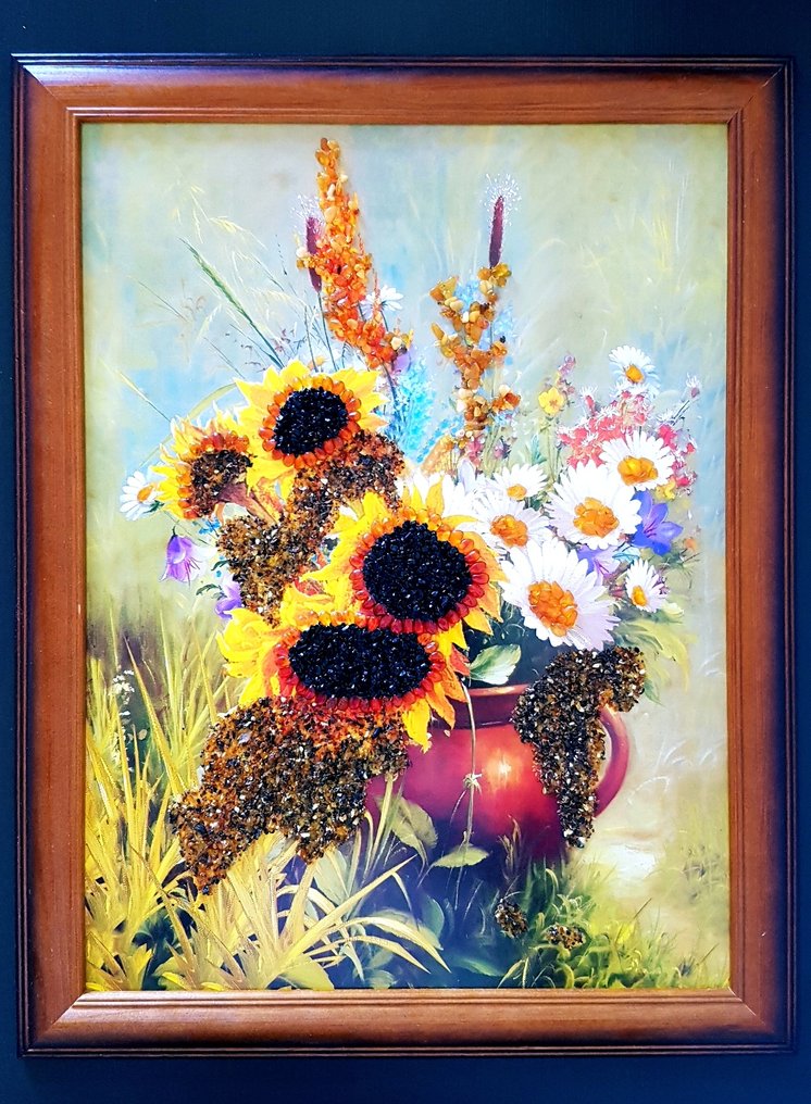 Κεχριμπάρι - Unique Amber picture Wall decoration -  Home interior detail  (χωρίς τιμή ασφαλείας) #2.1