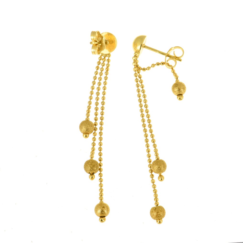 Dråpe øredobber - 18 karat Gull #4.3