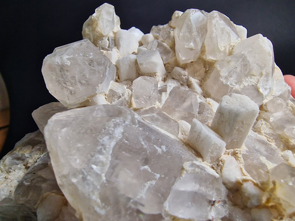 Topazio Con ortoclasio, quarzo XXL - Altezza: 115 mm - Larghezza: 115 mm- 1040 g - (1) #4.3