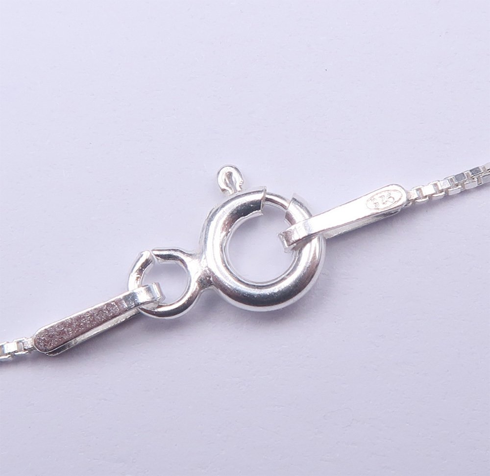 石榴石 - 银, 石榴石 - 信仰项链 - 石榴石吊坠及其925银链 - 强大的能量 - 项链 #4.3