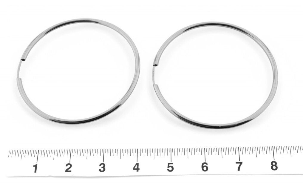 Drop fülbevaló - 18 kt. Fehér arany #3.2