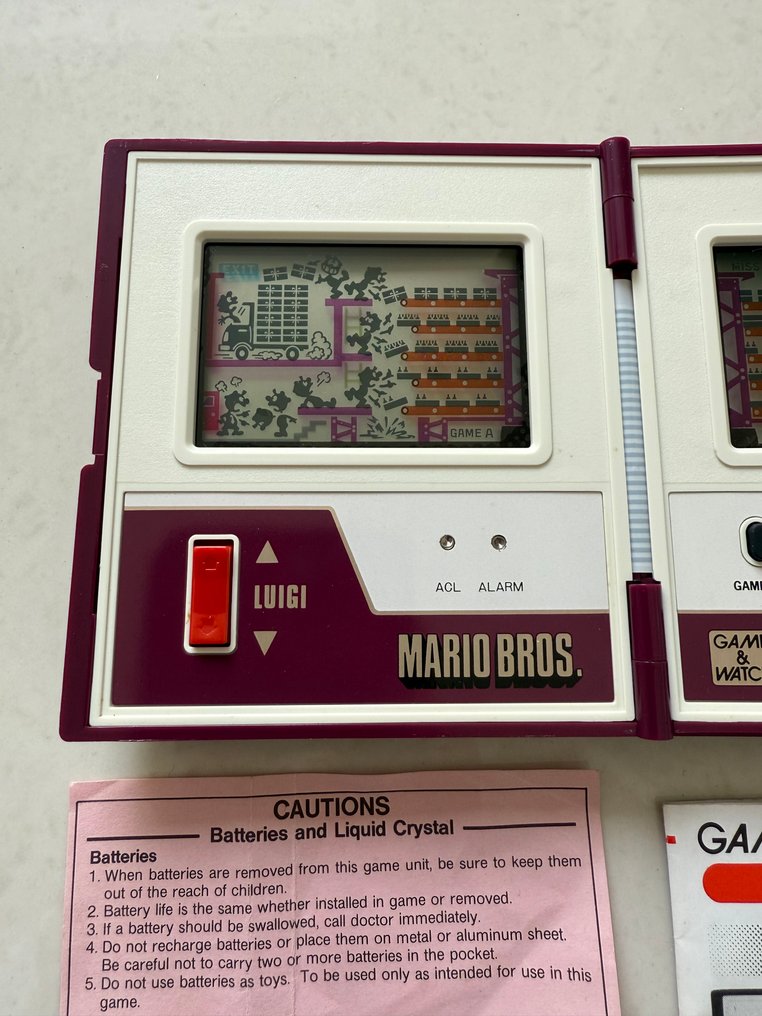 任天堂 マリオブラザーズ MARIOBROS ゲームウォッチ MW-56 1983 Nintendo Game & Watch Mario Bros Multi Screen MW56