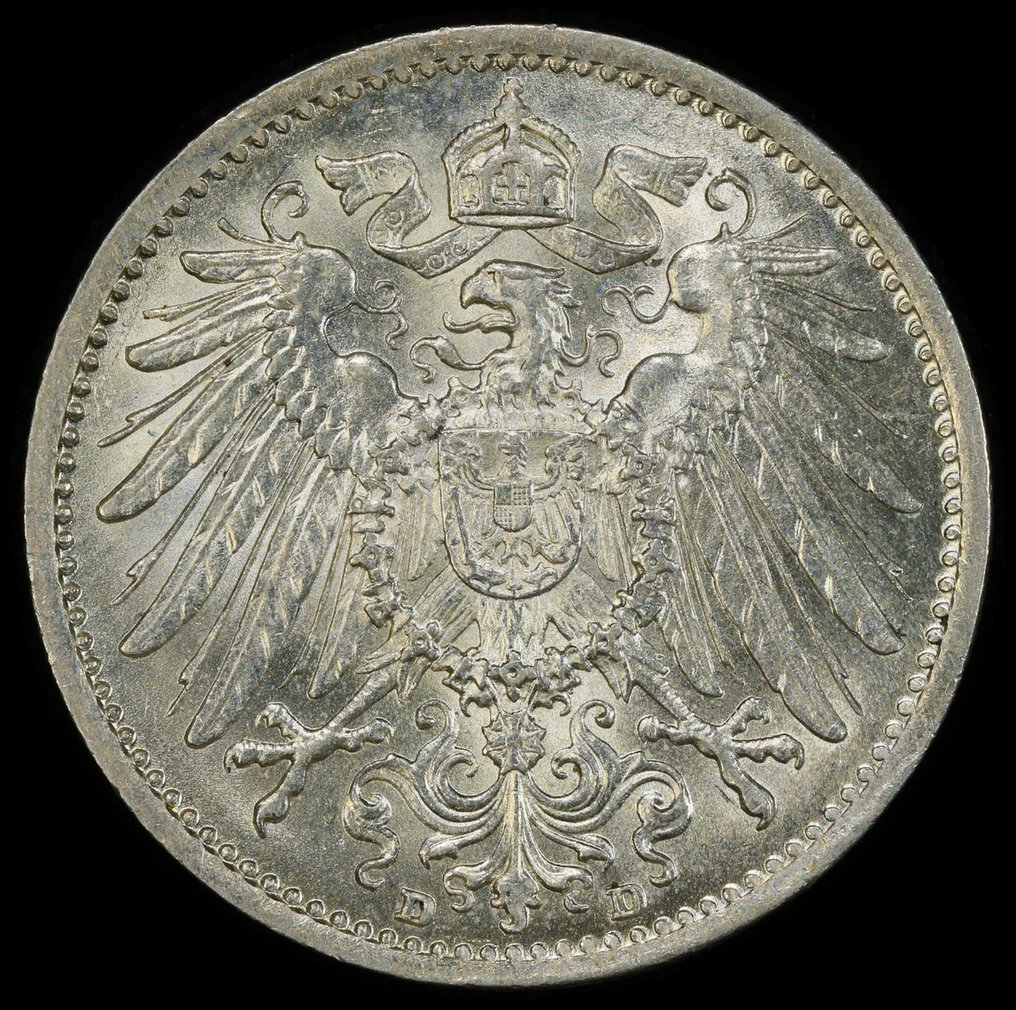 Germania, Baviera Guglielmo II. 1 Mark 1914 - PCGS MS65 (Munich) #2.1