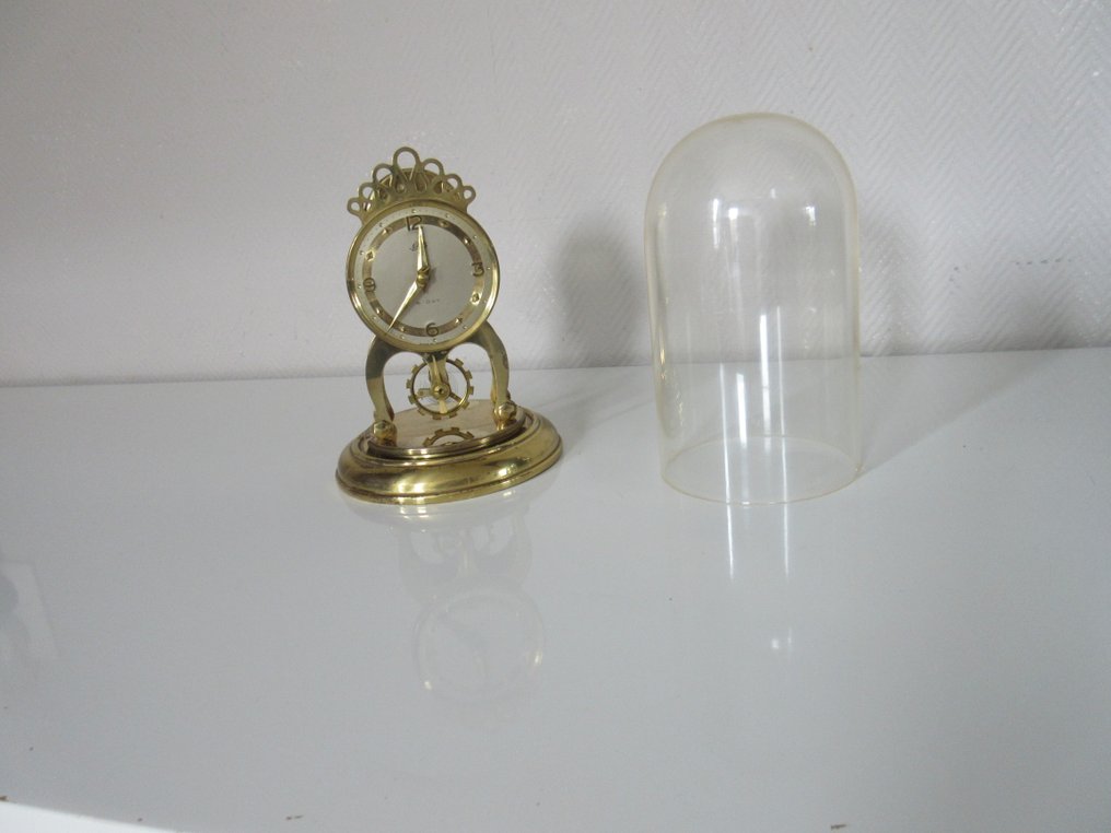 Anniversary clock - Schatz - Brass, Glass - 1950-1960 #3.2