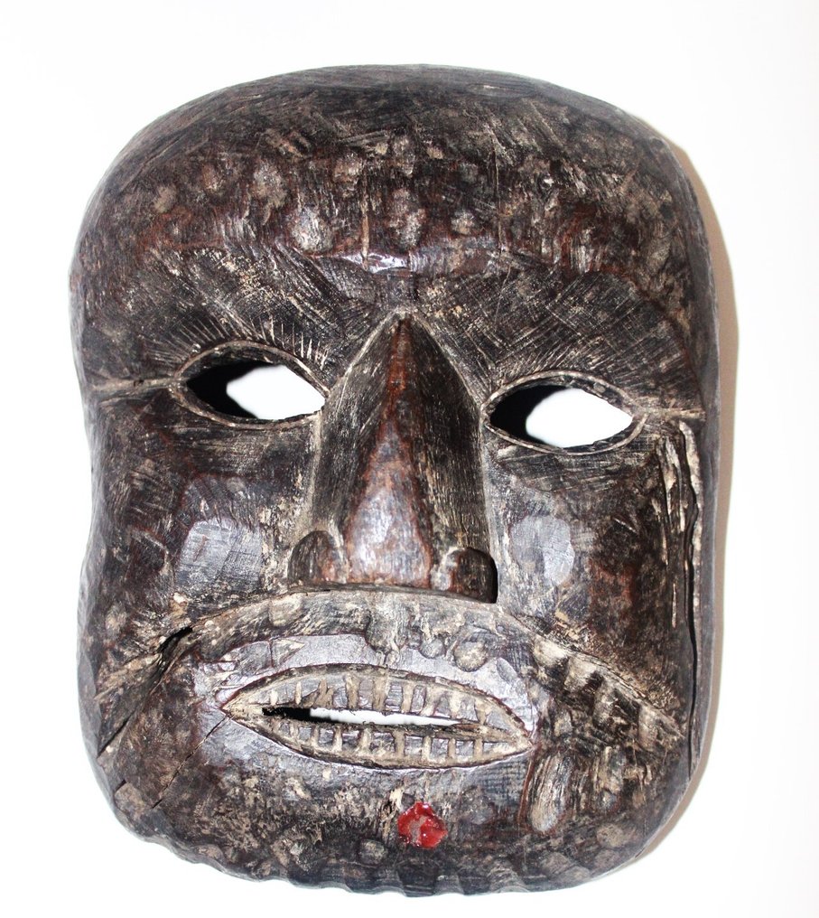 Large wooden shamanic mask - Himalaya - Nepal #1.0