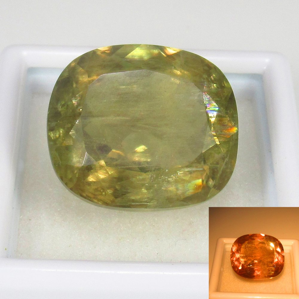 水硬铝石  - 16.67 ct - 国际有色宝石协会（ICA GemLab） - 变色 Diaspore #4.3