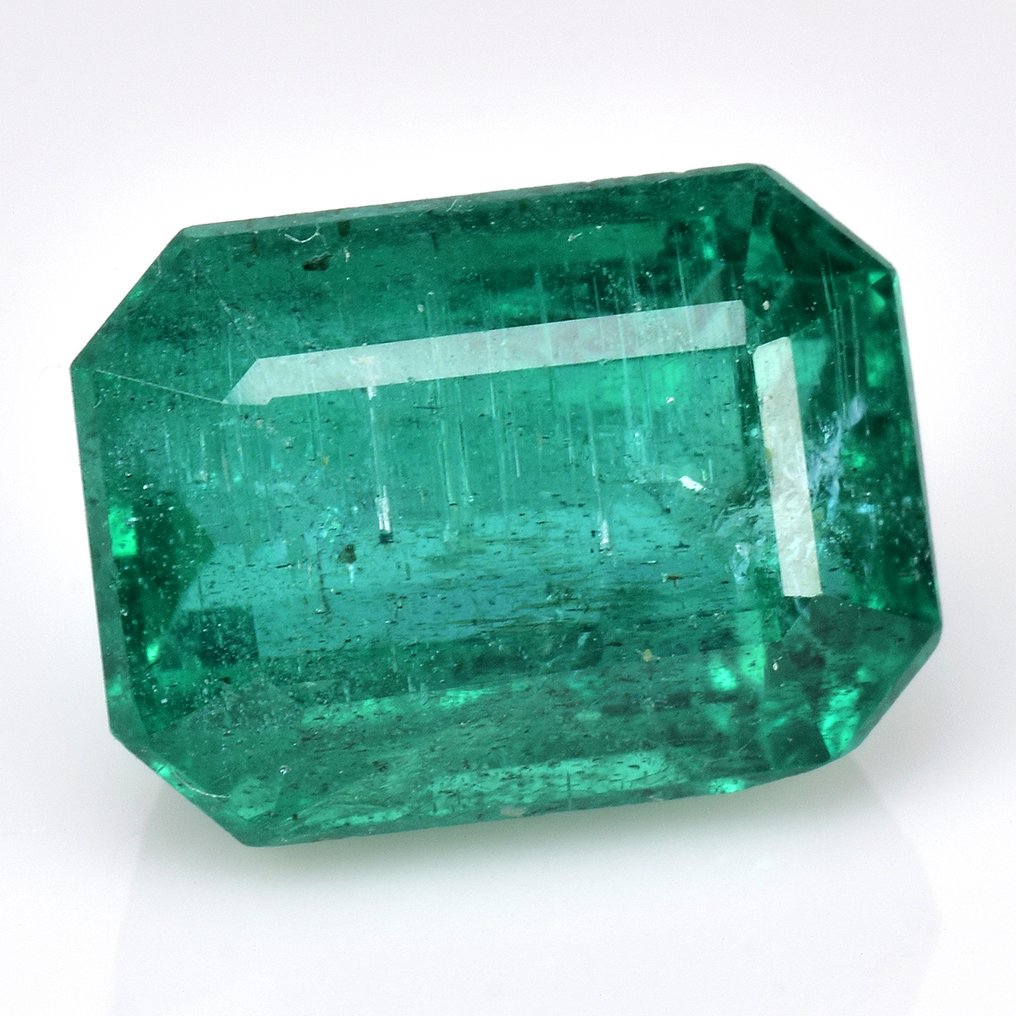 1 pcs  Πράσινο Σμαράγδι  - 4.91 ct - Διεθνής Ένωση Έγχρωμων Πολύτιμων Λίθων (ICA GemLab) #1.0