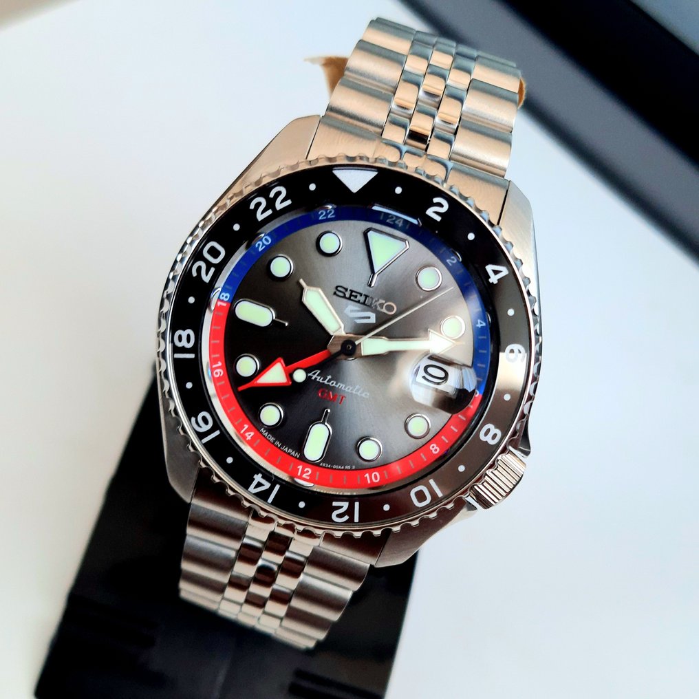 Seiko - 5 GMT Black Automatic - χωρίς τιμή ασφαλείας - SSK019J1 - Άνδρες - 2022 #4.3
