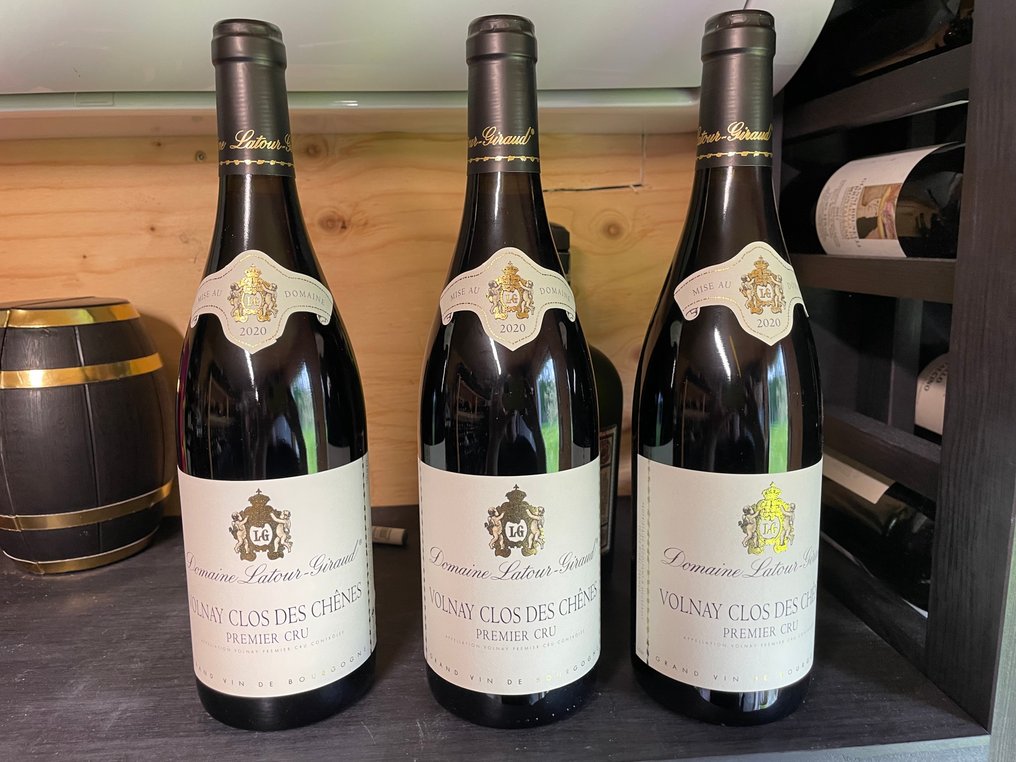 2020 Domaine Latour-Giraud "Clos des Chênes" - Volnay 1er Cru - 3 Flasker (0,75 L) #1.0