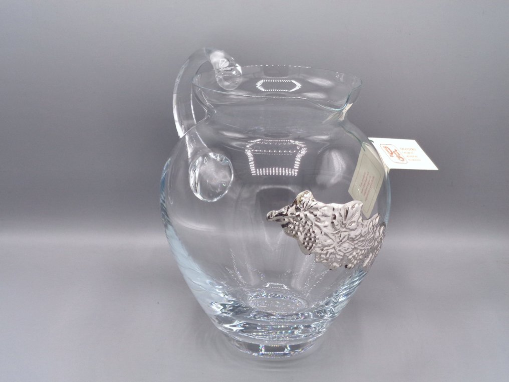 PG-MIANI Argenteria - Brocca - .925 argento, e vetro soffiato #1.0