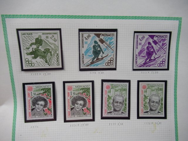 摩納哥 1980/1984 - 非齿，精彩的完整邮票收藏。 - Yvert n°1215 à 1455 #4.3