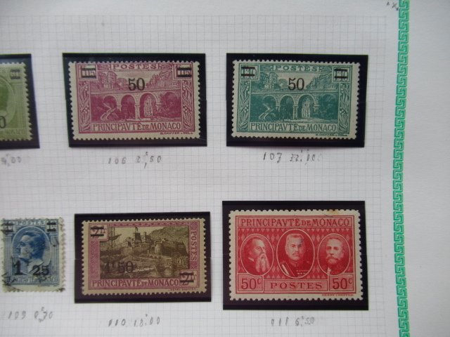 摩納哥 1926/1937 - 无杂项，估价2000欧元，完整收藏。 - Yvert n°104 à 137 #4.3
