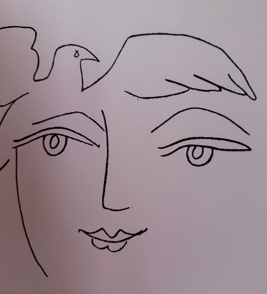 Pablo Picasso - “The Face of Peace XI, 1950”. Gedateerd in de plaat. - Δεκαετία του 1960 #4.3
