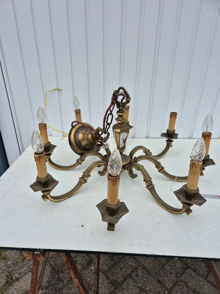 Onbekend - 枝形吊灯 - 铜绿青铜 - 重型铜制吊灯 #1.0