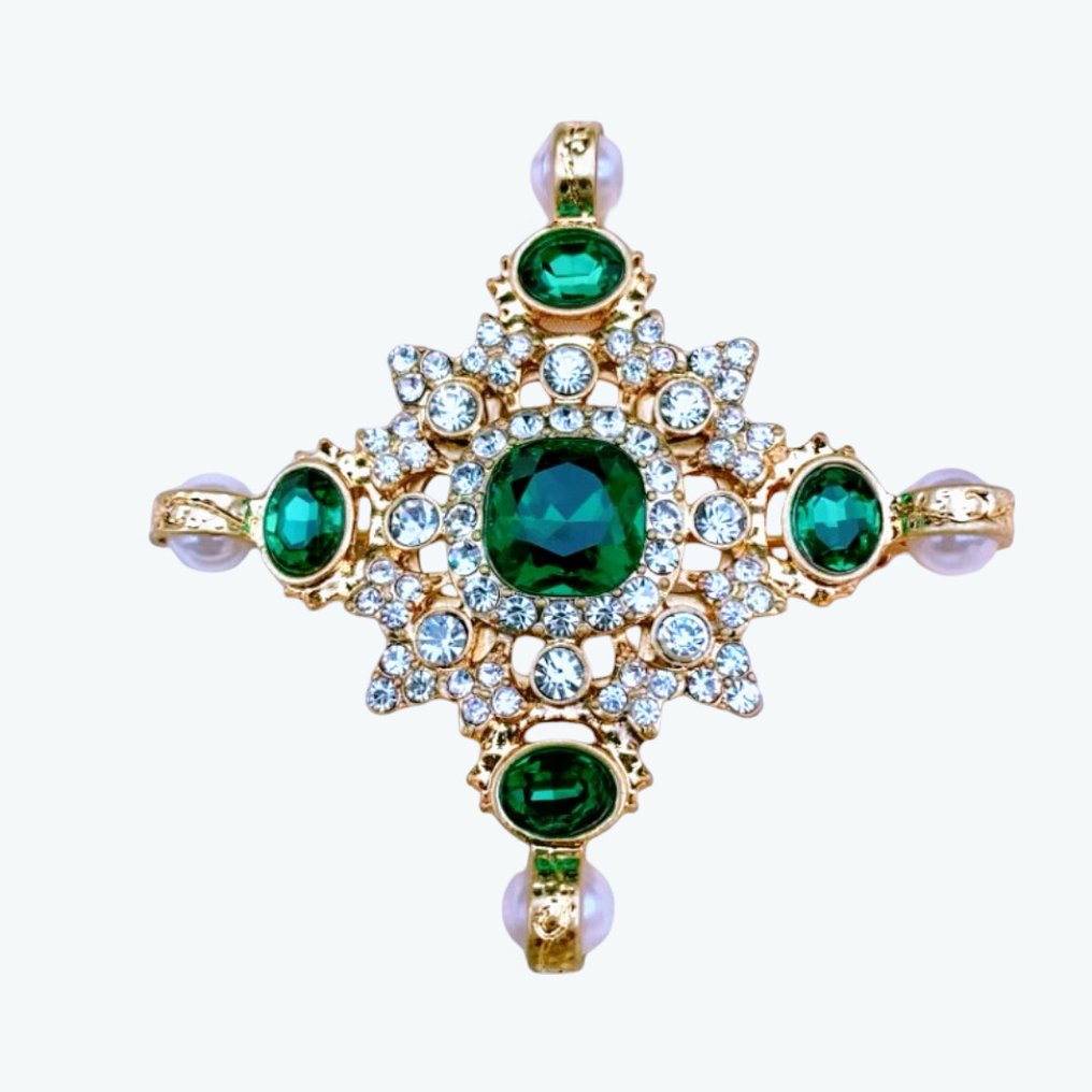 Kenneth Jay Lane - Gold-plated - Καρφίτσα - Εμβληματικό Μαλτέζικο σταυρό #1.0