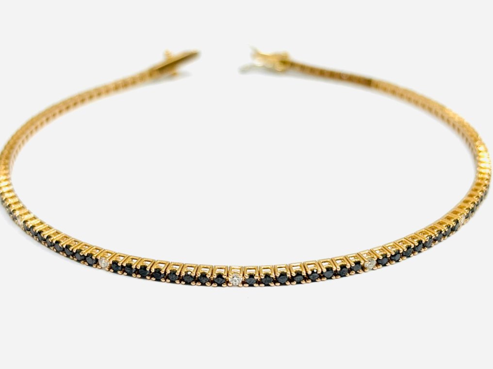 Βραχιόλι τένις - 18 καράτια Ροζ χρυσό -  4.80ct. tw. Διαμάντι (Επεξεργασμένου χρώματος)  - Διαμάντι - Κατασκευασμένο στην Ιταλία #2.1