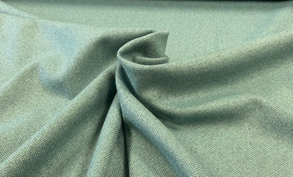 Μαλακό υφαντό πλεγμένο μείγμα μαλλιού, θαλασσί, κατασκευασμένο στην Ιταλία. - Ύφασμα ταπετσαρίας  - 450 cm - 140 cm #1.0