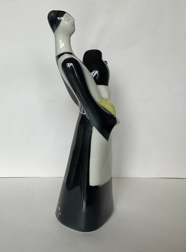 Artwork - Hassan Heshmat (1920 - juli 2006) - 雕塑, Vrouw - 26.2 cm - 瓷 #1.0