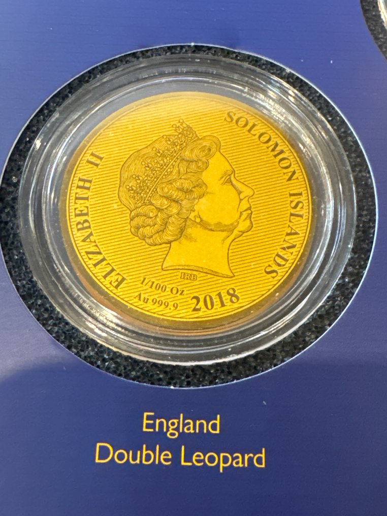 所羅門群島. 10 Dollars 2018 Double Leopard, 1/100 Oz (.999) Prooflike  (沒有保留價) #1.0