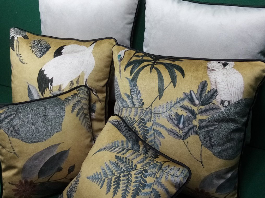 Σετ μαξιλαριών με ύφασμα Mercis, γεμίσματα συμπεριλαμβάνονται. - Μαξιλάρι (6) #1.0